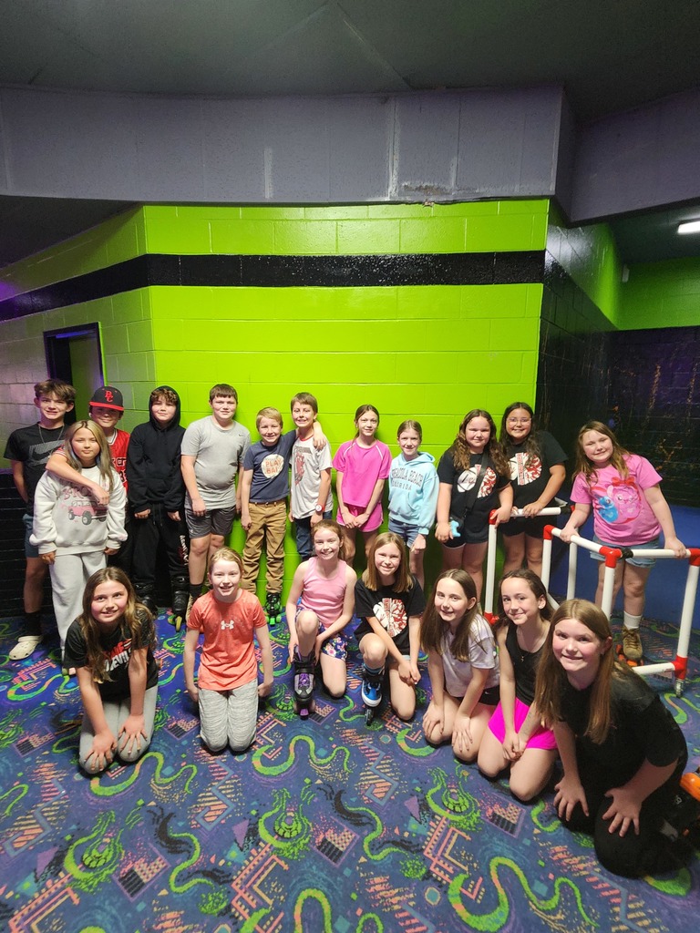 L.T. Ball Intermediate students at the afterschool roller skating event.  
