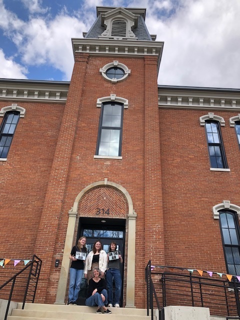 THS students at WYSO studios to learn about recording and broadcasting.  
