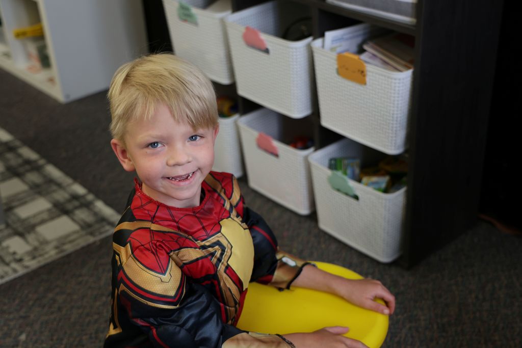 Broadway Elementary kindergarten students dressed as their favorite fairytale character.  