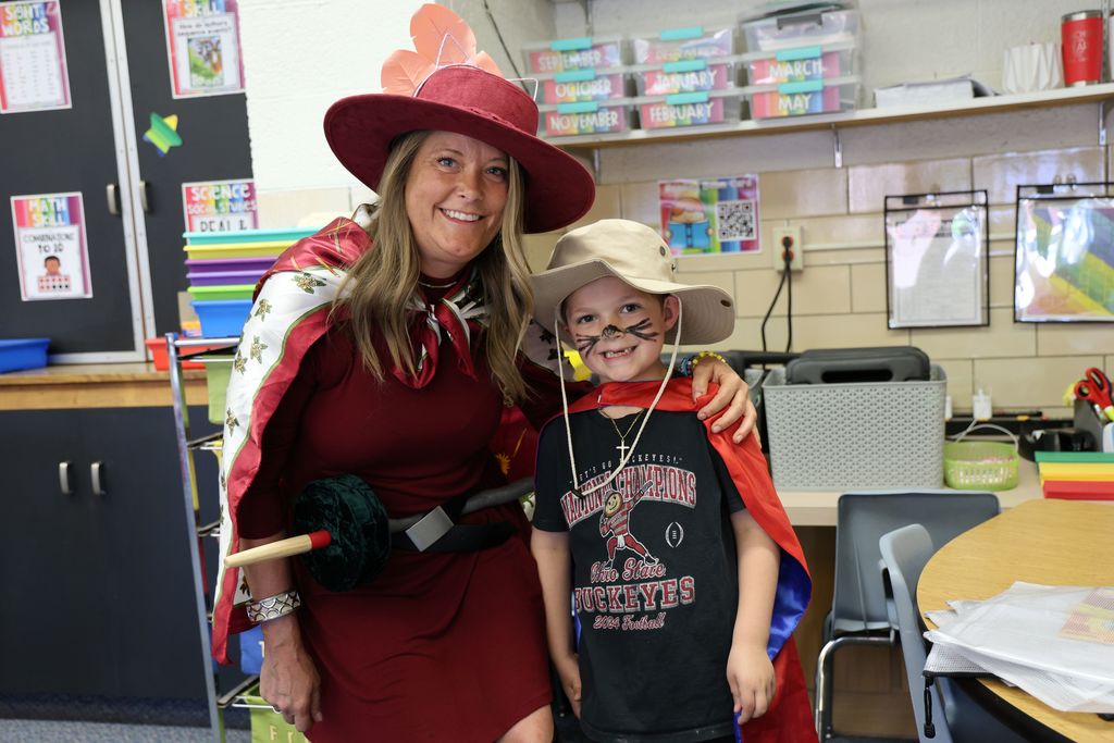 Broadway Elementary kindergarten students dressed as their favorite fairytale character.  