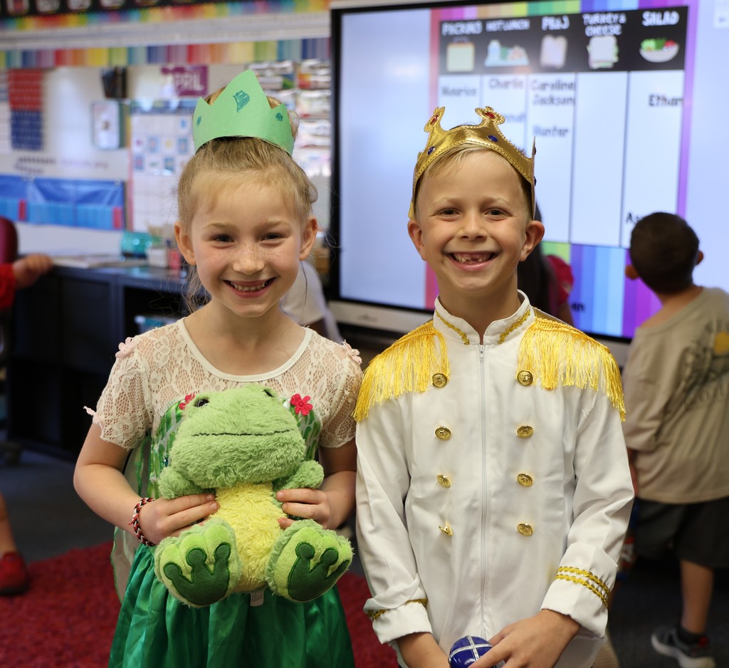 Broadway Elementary kindergarten students dressed as their favorite fairytale character.  