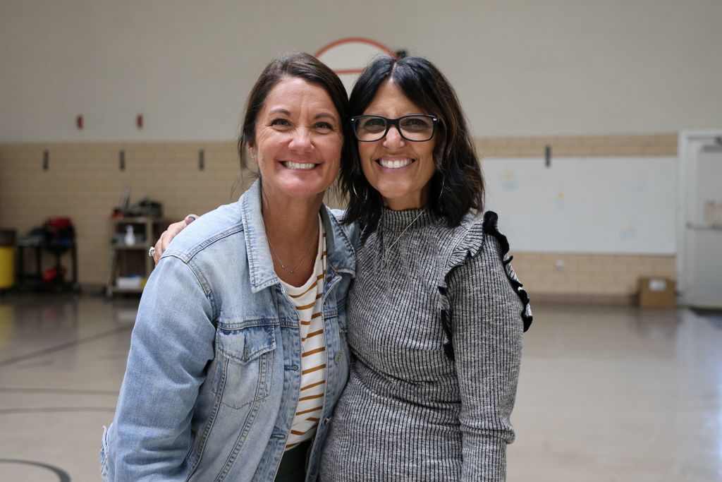 Broadway Elementary staff welcomes the newest Red Devils.  