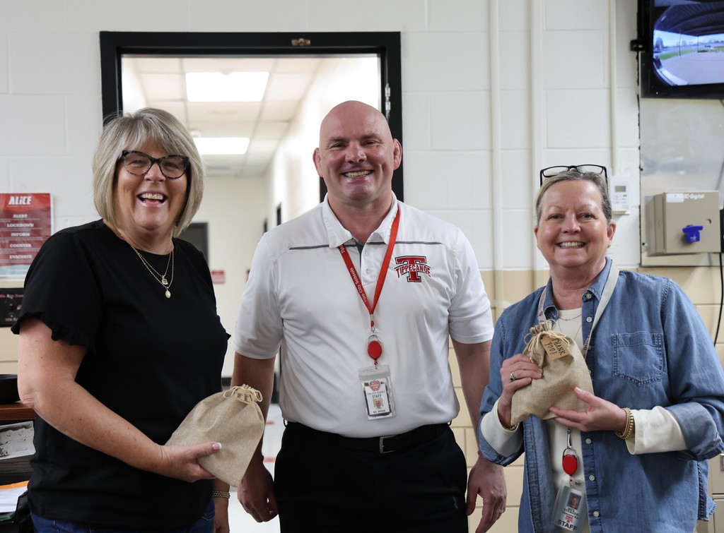 Mr. Moran with TMS staff.  