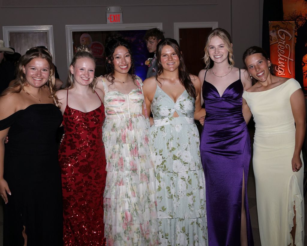 A group of THS girls at this year's prom.  
