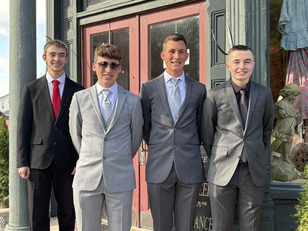 Four THS boys pose for a photo before the prom.