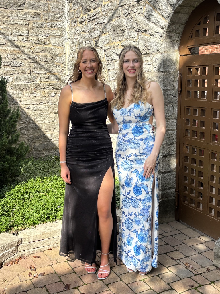 Two THS students dressed up for prom.