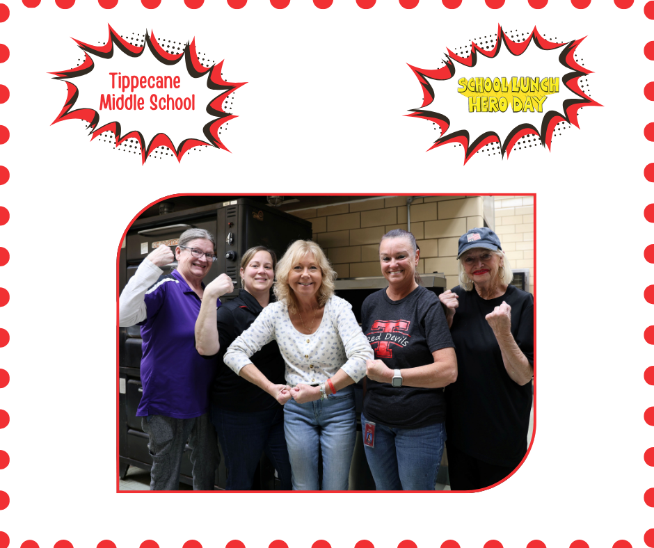 Super Hero Lunch Day with our TMS cafeteria staff.