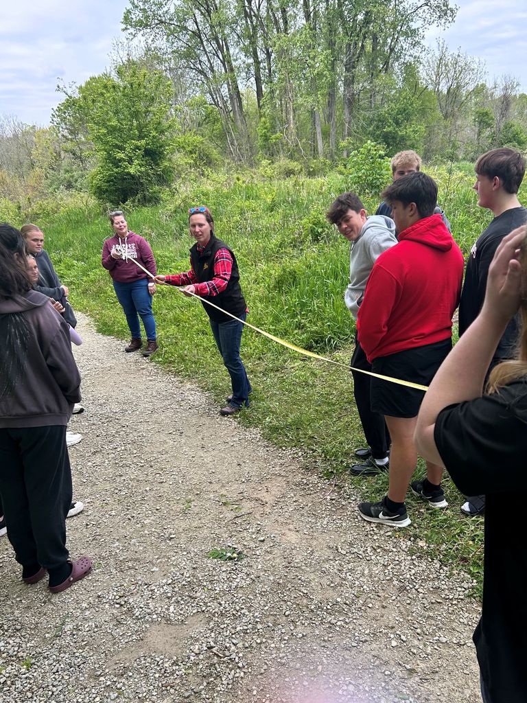 THS students at Stillwater Prairie.