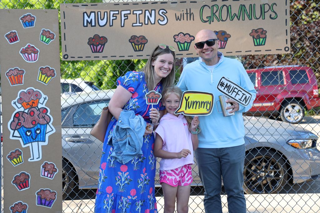 A Broadway family at Muffins in the Morning.