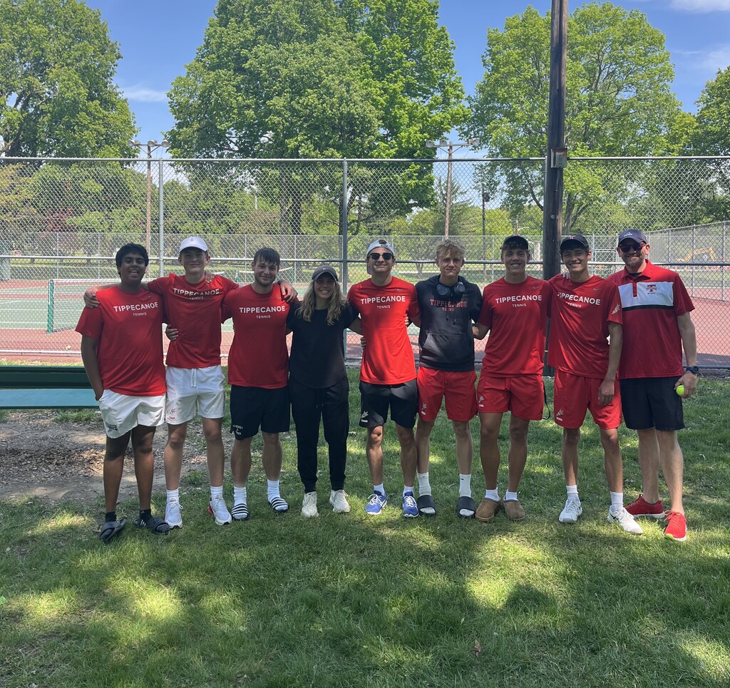 THS tennis team after their victory.