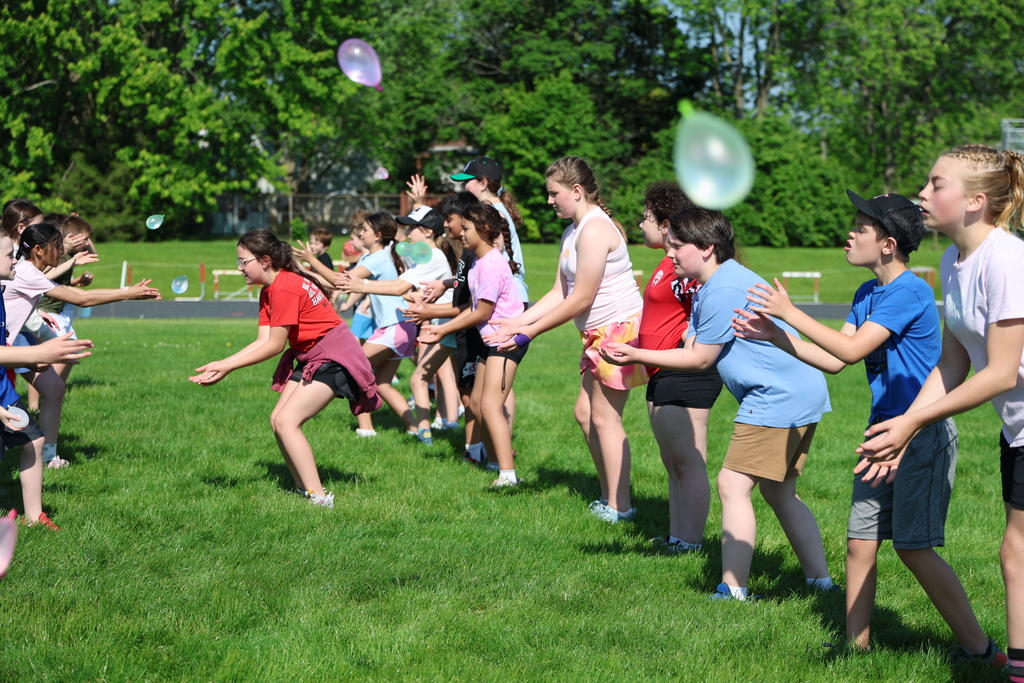 Water balloon fun at LT Ball Field Day.