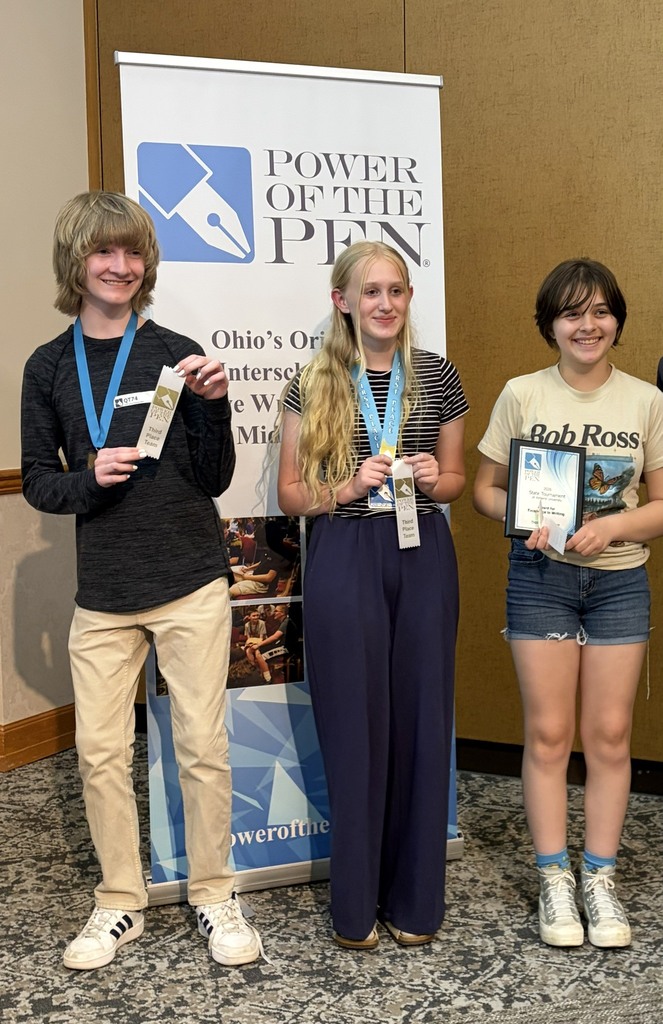 Power of the Pen team after the State Competition.