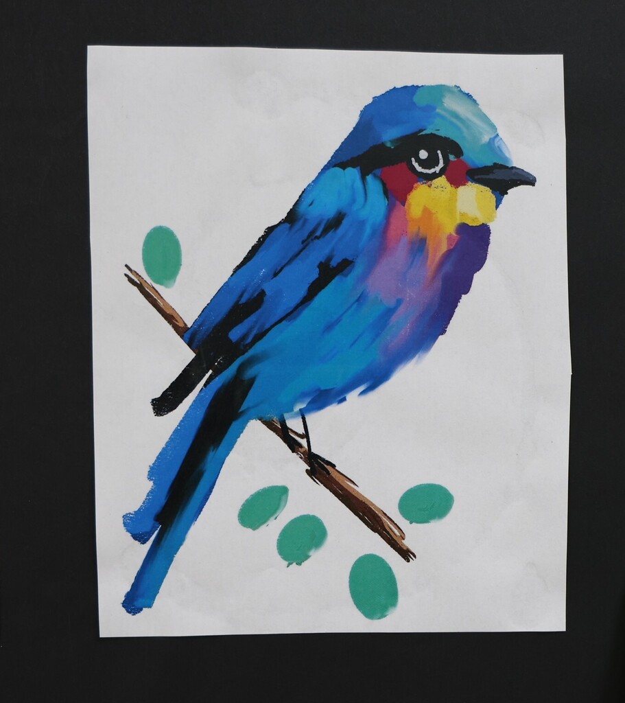 TMS student artwork on display at the Art Exhibition.  