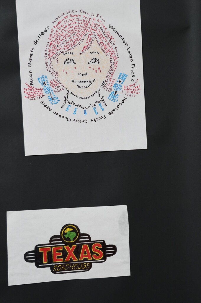 TMS student artwork on display at the Art Exhibition.  