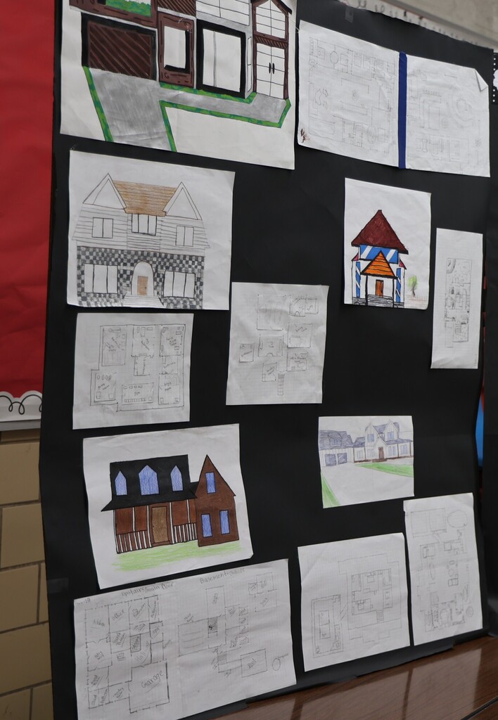 TMS student artwork on display at the Art Exhibition.  