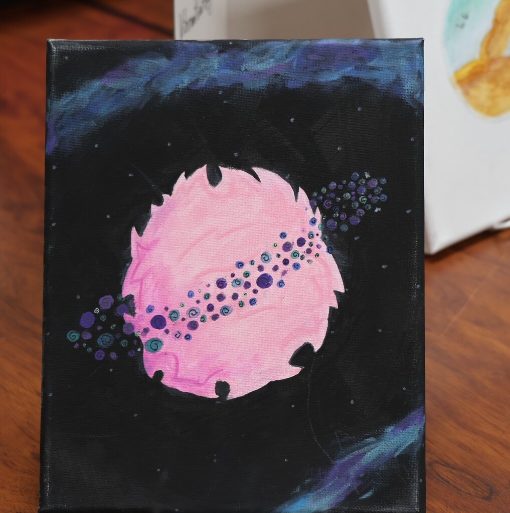 TMS student artwork on display at the Art Exhibition.  