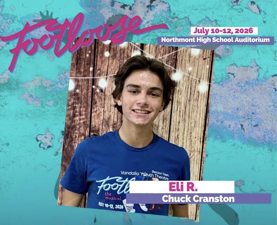 Footloose performer Eli R. as Chuck Cranston.