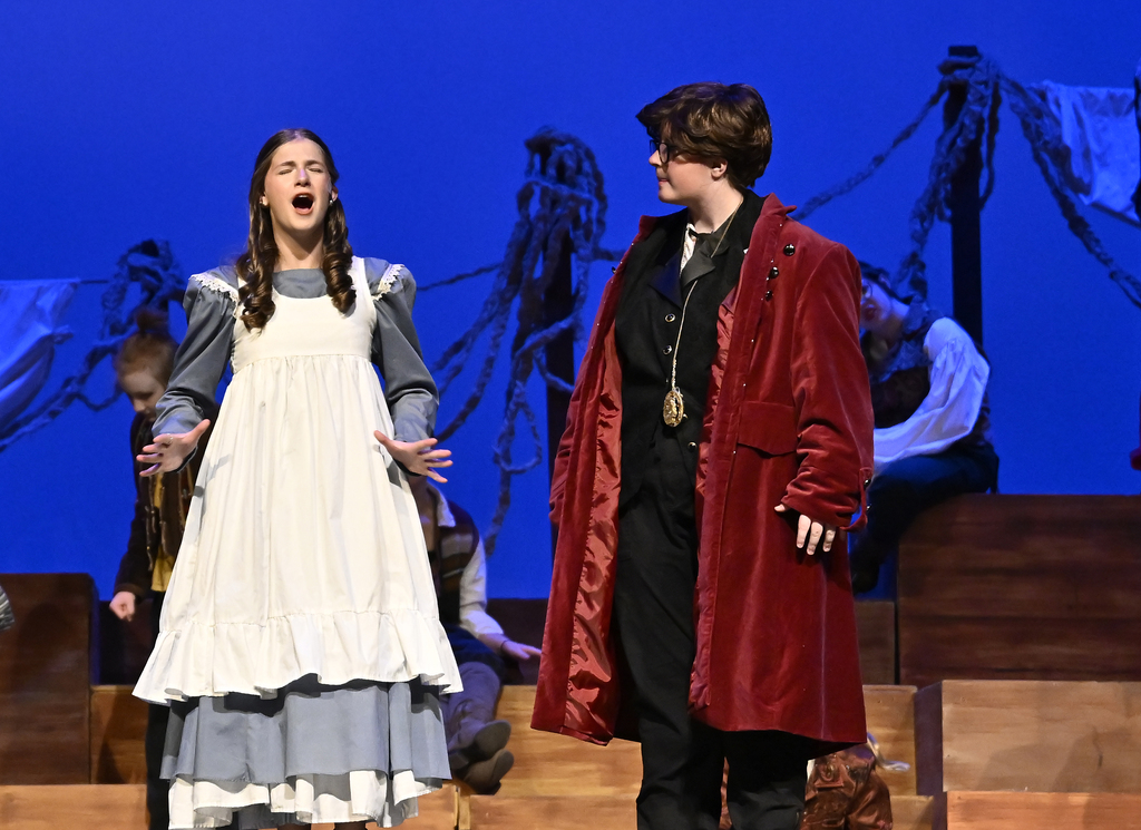 THS student performs as Molly in the school's production of Peter and the Starcatcher.