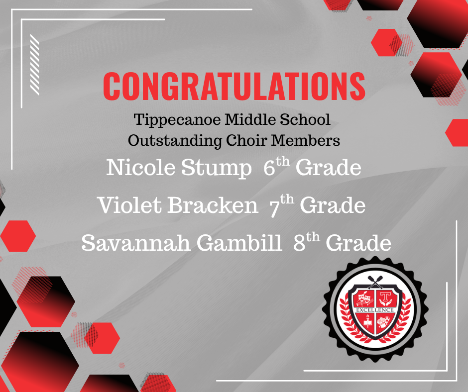 TMS Outstanding Choir Members