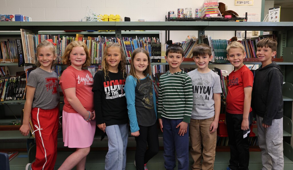 Second grade National Math Stars at Broadway Elementary.