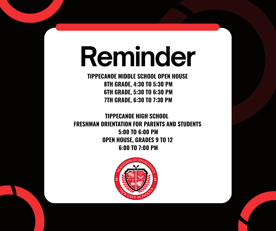 Reminder for Open House