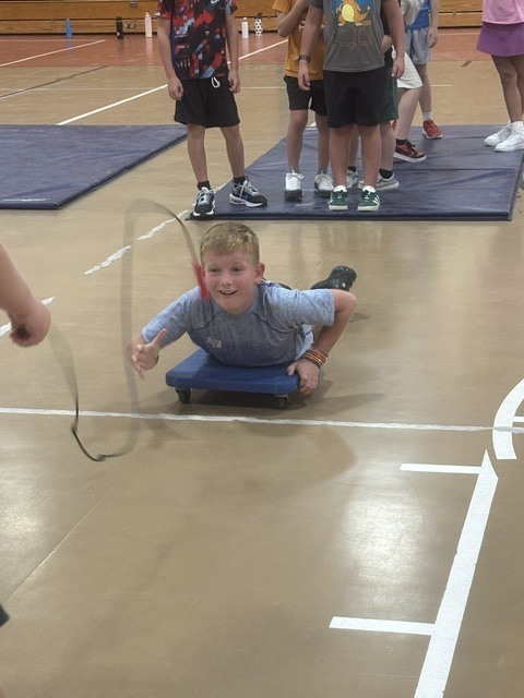 Back to School teambuilding at L.T. Ball Intermediate School where students are engaged in a host of fun activities that require communication and cooperation.