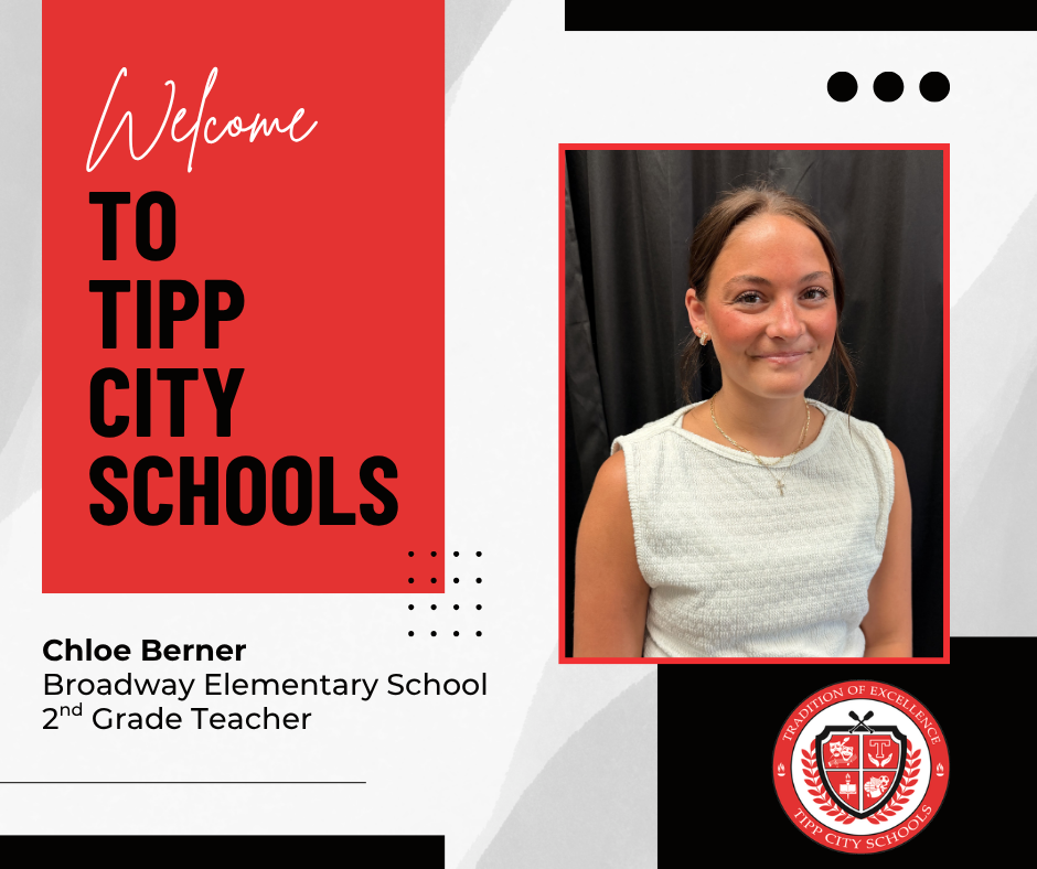 Welcome to Tipp City Schools Chloe Berner.