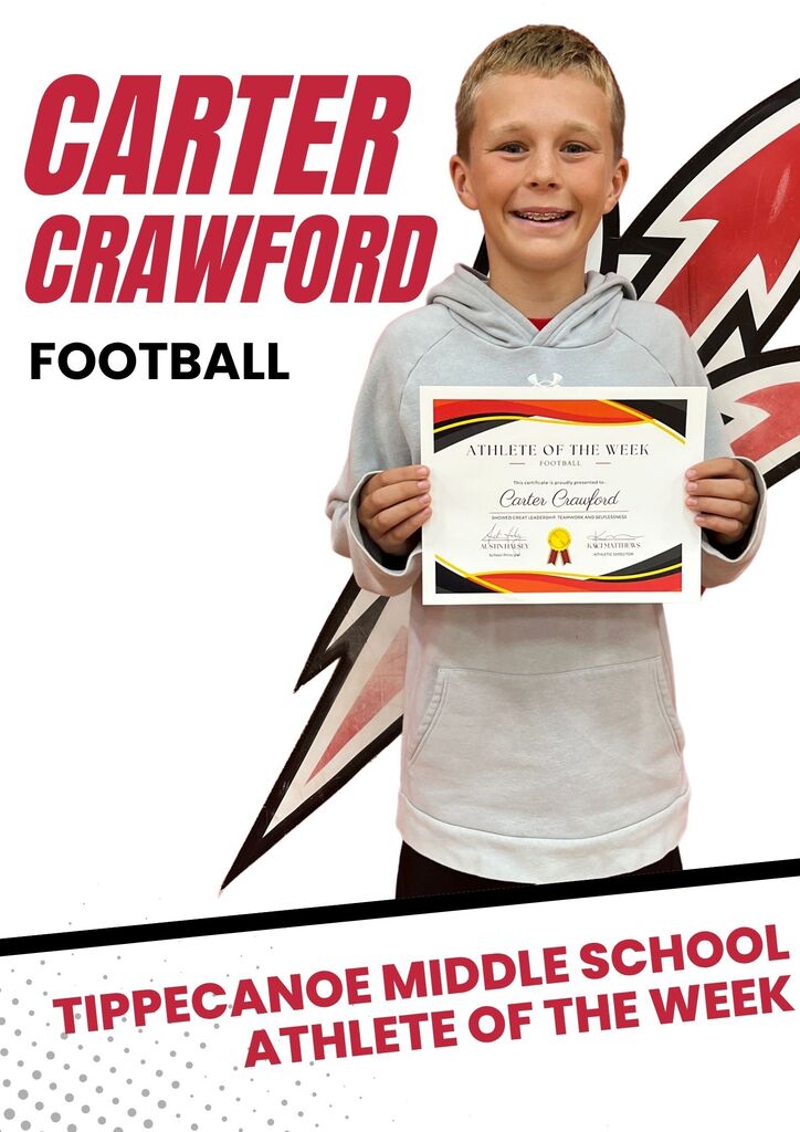 TMS Athlete of the Week Carter Crawford.