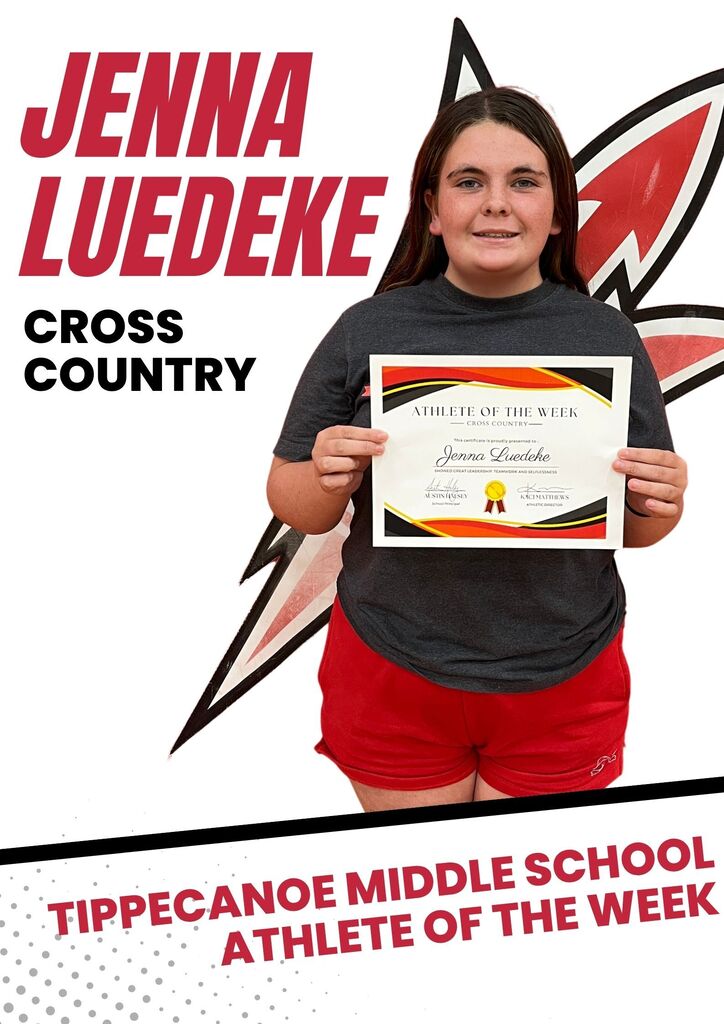 TMS Athlete of the Week, Jenna Luedeke.