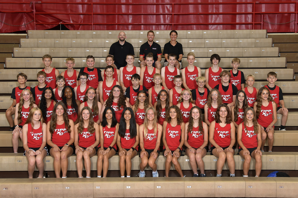 Tippecanoe Middle School Cross Country team.