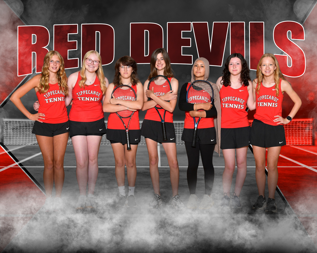 THS junior varsity tennis team.  
