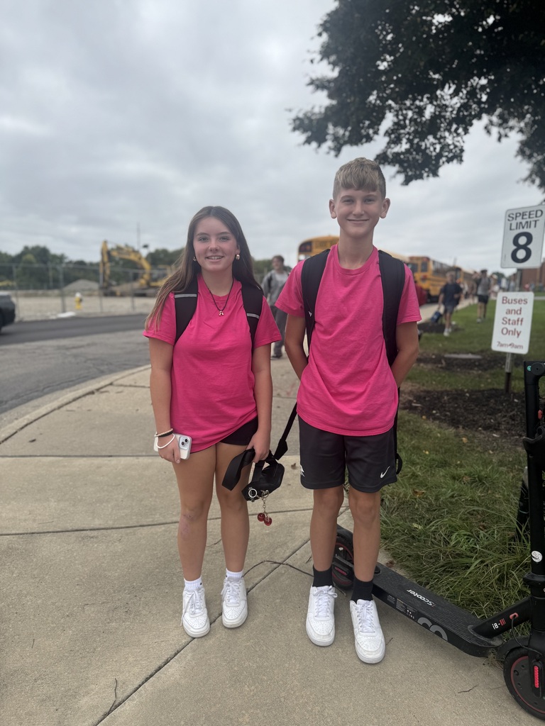 TMS students dressed in neon and sparkles for Start with Hello.