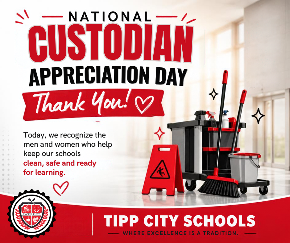 Graphic for National Custodian Appreciation Day.