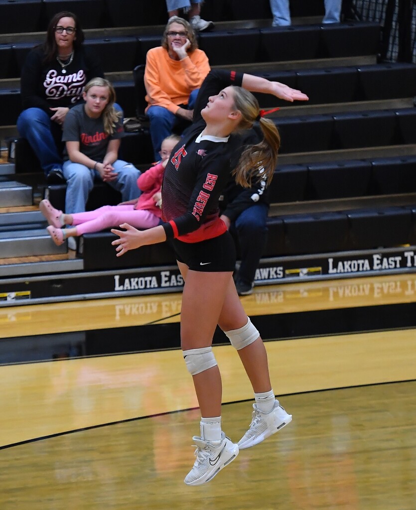 Tippecanoe High School student-athlete Abbi Mader during a volleyball game.