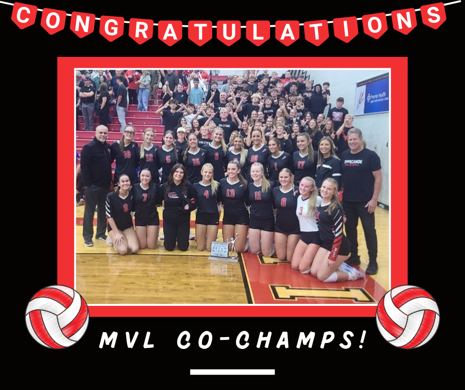 MVL Co-champions. THS volleyball team.