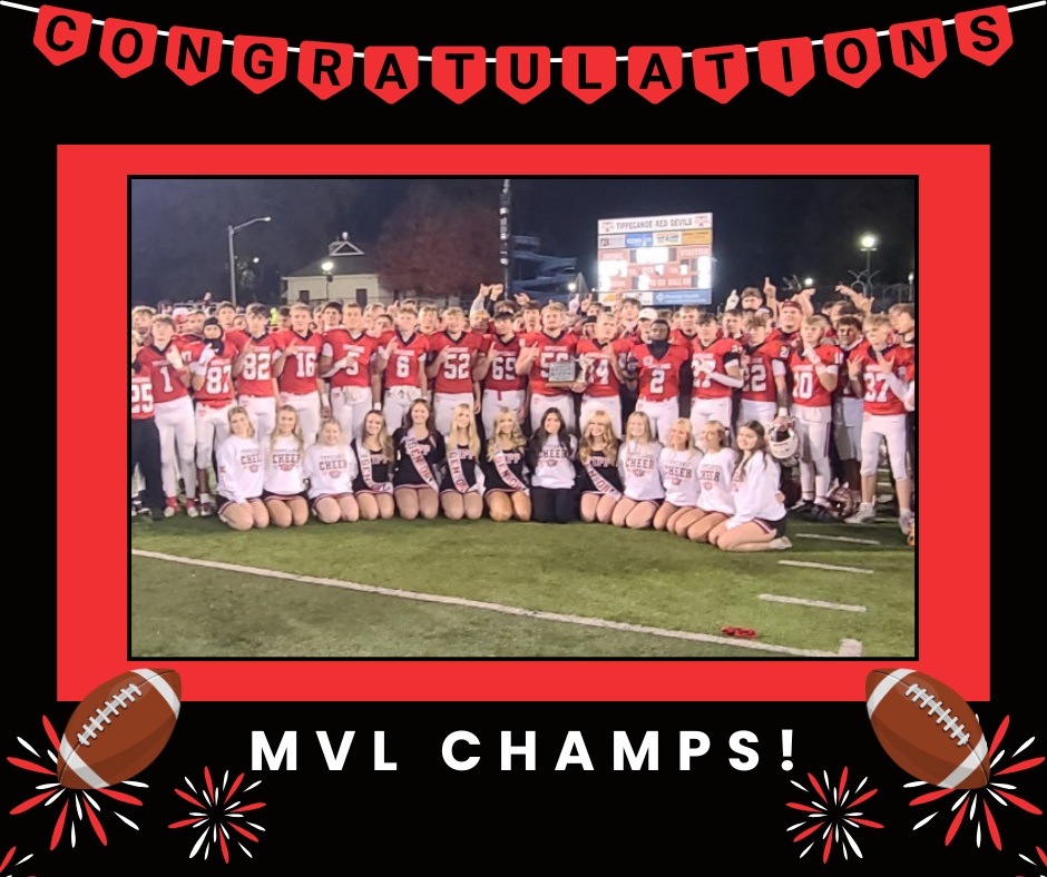 Congratulations MVL Champs. Football team and cheerleaders.