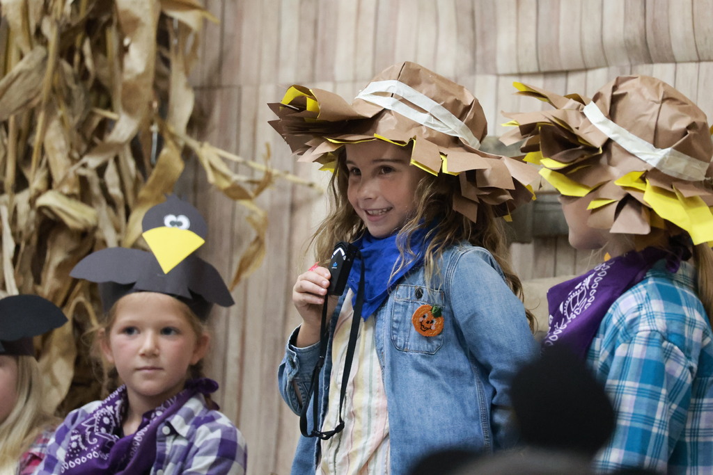 A Broadway Elementary first graders perform in the fall play.