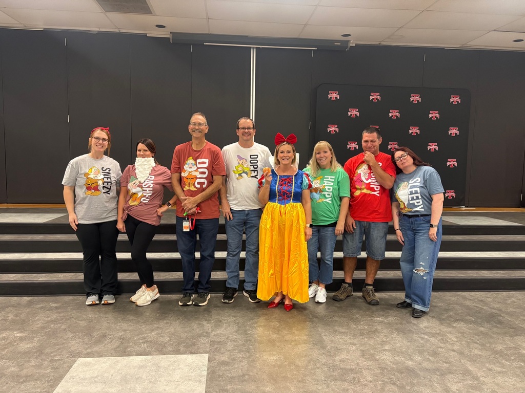 LT Ball staff dressed as Snow White and Seven Dwarfs