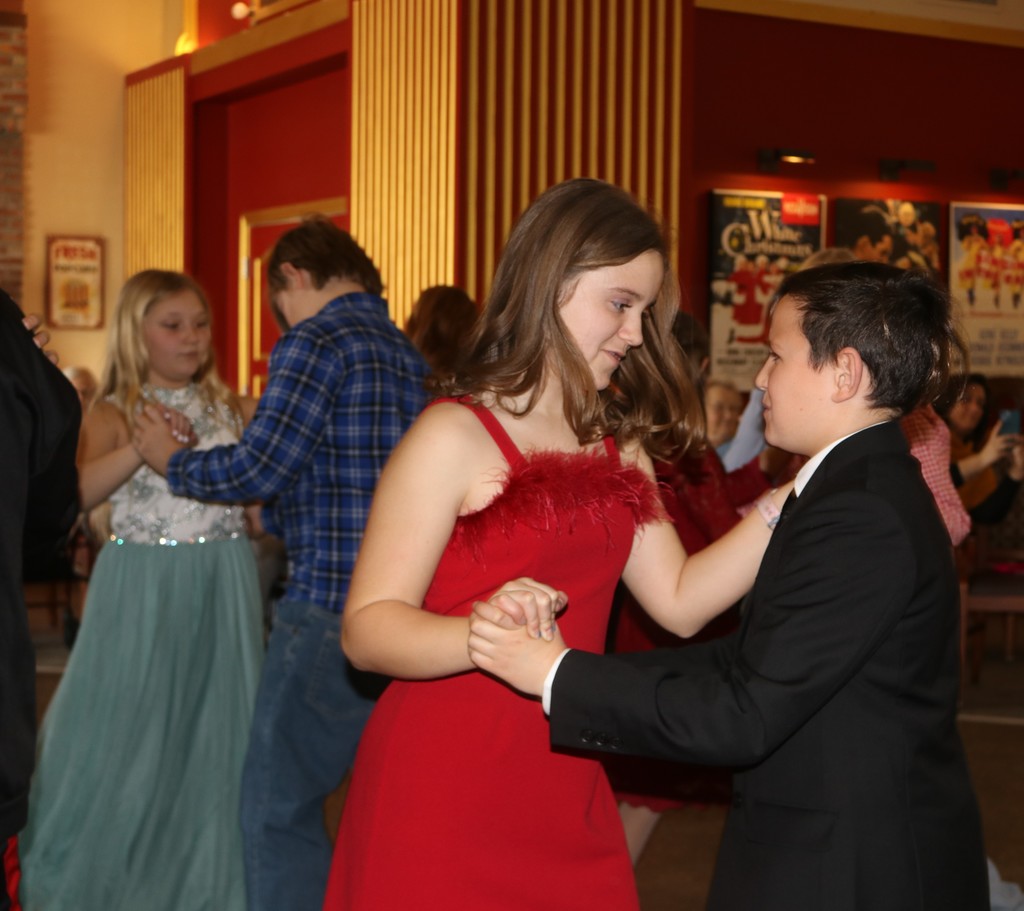 LT Ball students dance at Randall Residence.