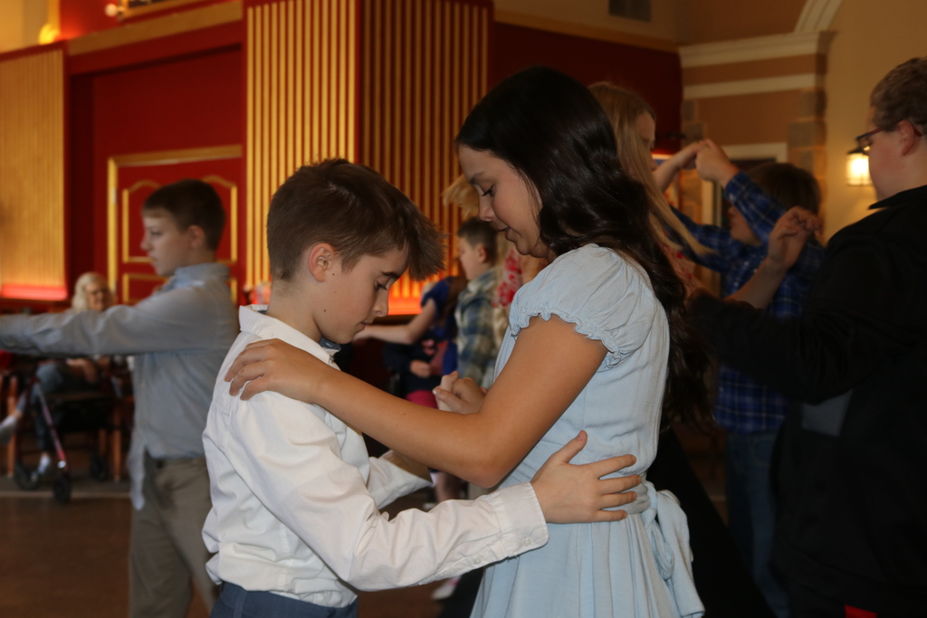 LT Ball students dance at Randall Residence.