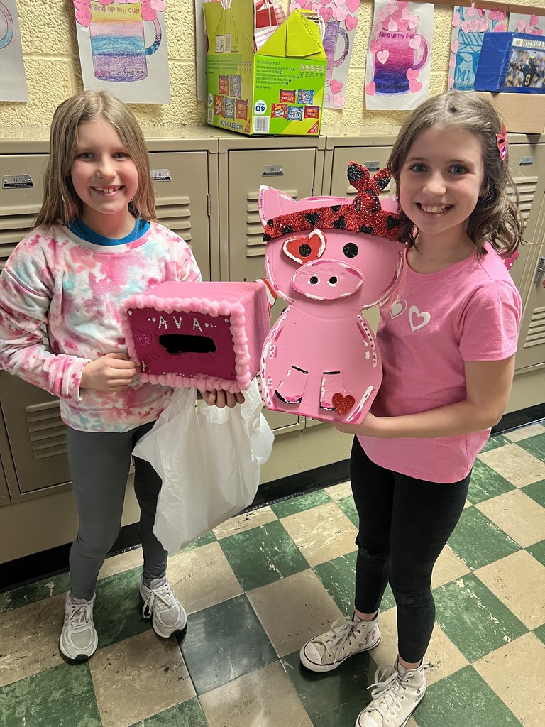 Broadway students at Valentine's Day party.
