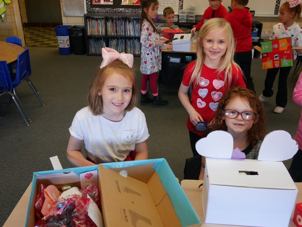 Nevin Coppock students on Valentine's Day.