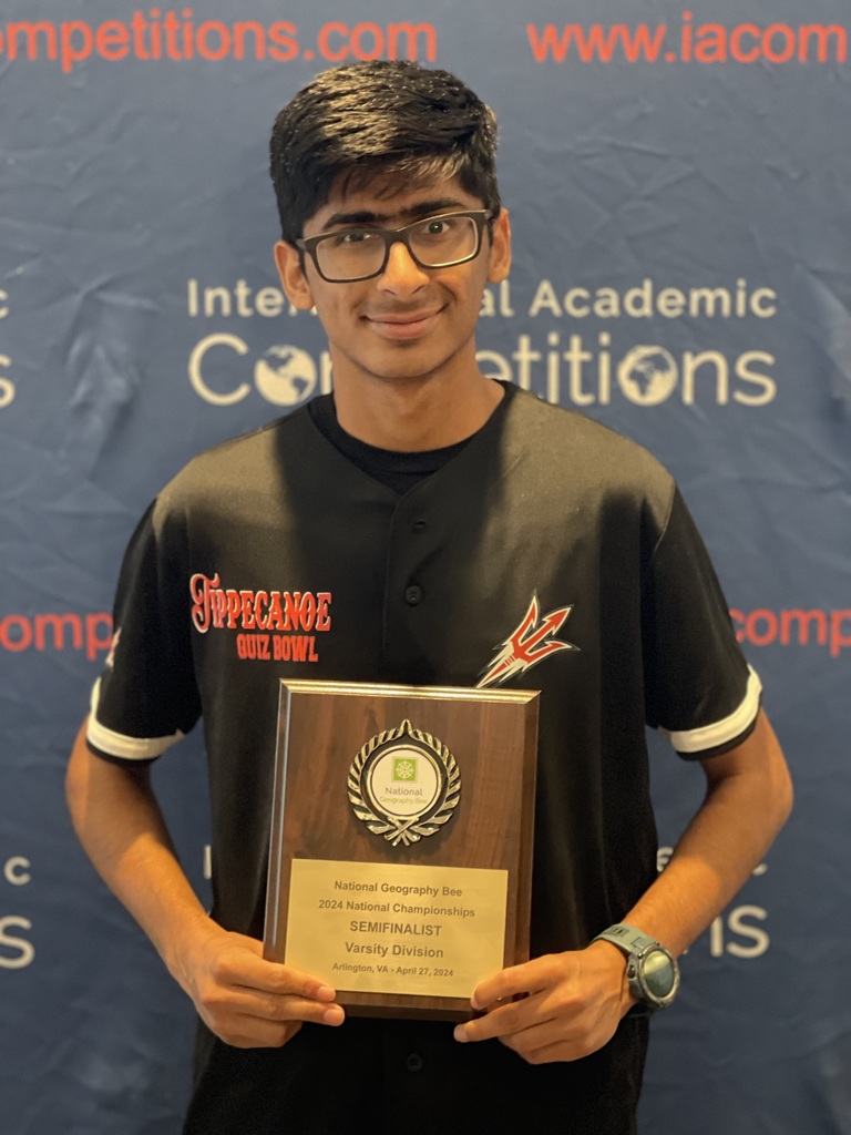 THS student Sadhil Mehta a National Geography Bee semifinalist.