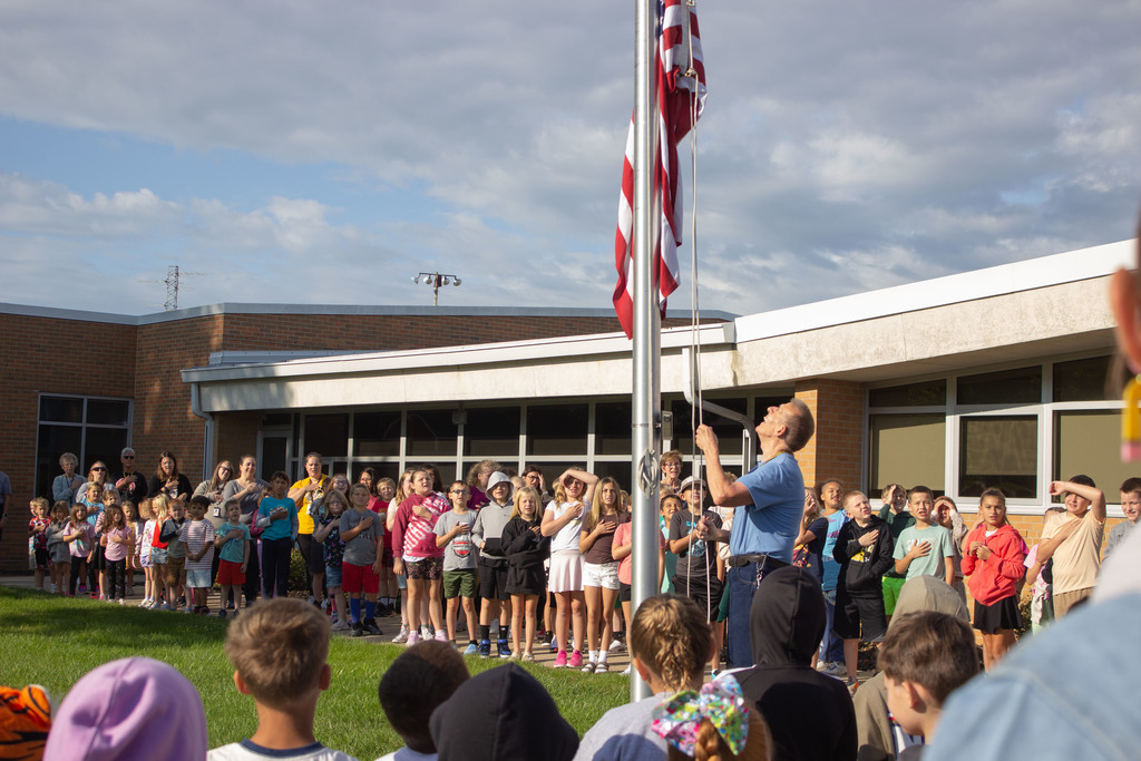Flag raising