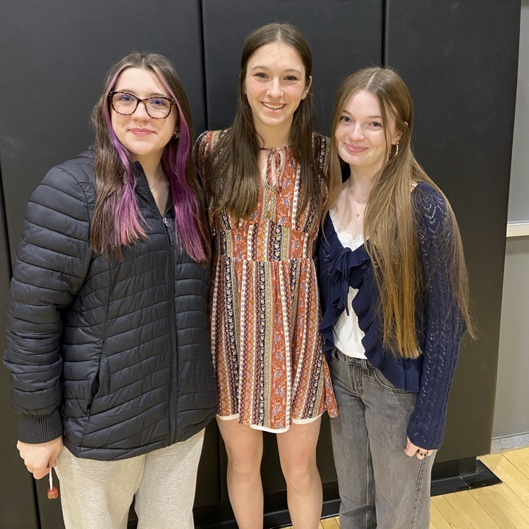 Brianna Archambault, Lucy Costello, and Harley Petersen at RVC Conference Speech