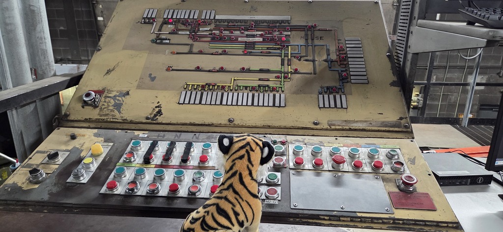 Control panel at UPS