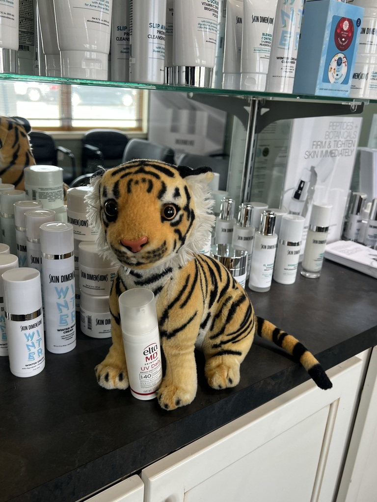 Tank with skin products
