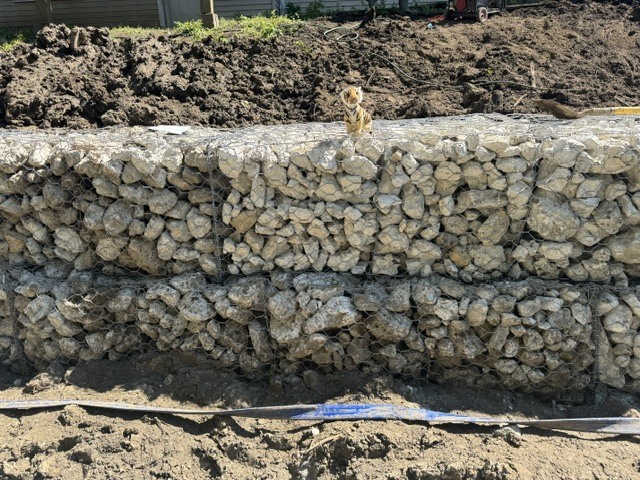 Tank on a rock wall