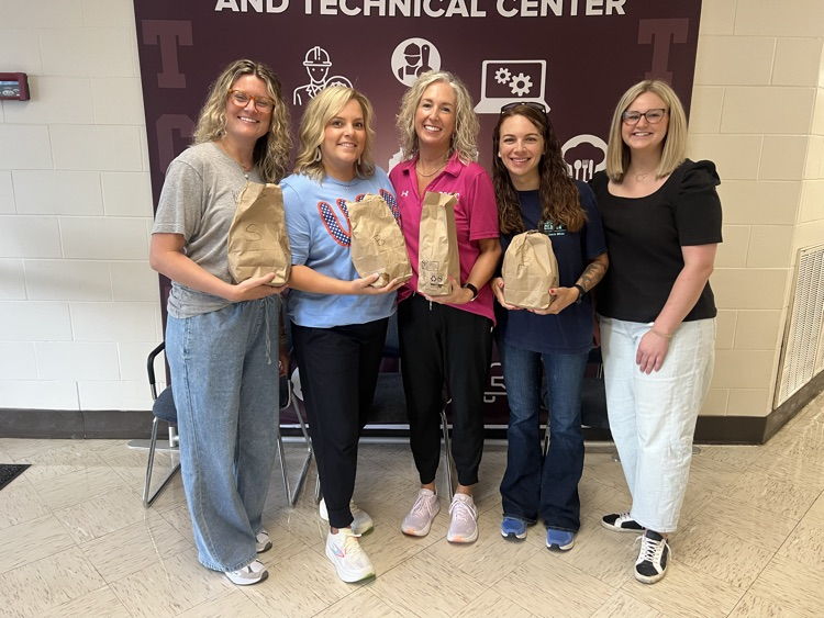 Ashley Dawson from Guaranty Bank with TCCTC Staff: Kayla Marlin, Heather Deaton, Dana Bonds, and Heather Brooks