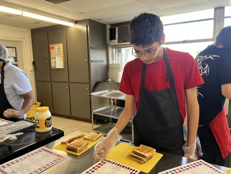 Students Doing Lunch Prep